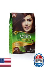 Vatika Naturals Permanent Hair Dye Dark Brown, 100 Grey Coverage, Ammonia-Free