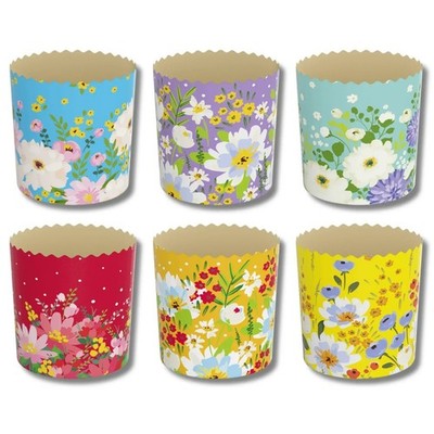 6 Stück Backpapierformen für Ostern Brot Kuchen Panettone Paska 