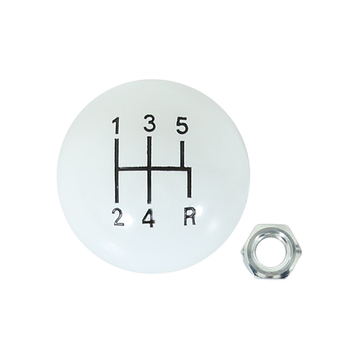 Hurst 1630025 Shift Knob - White 5 Speed 3/8-16 Threads | eBay