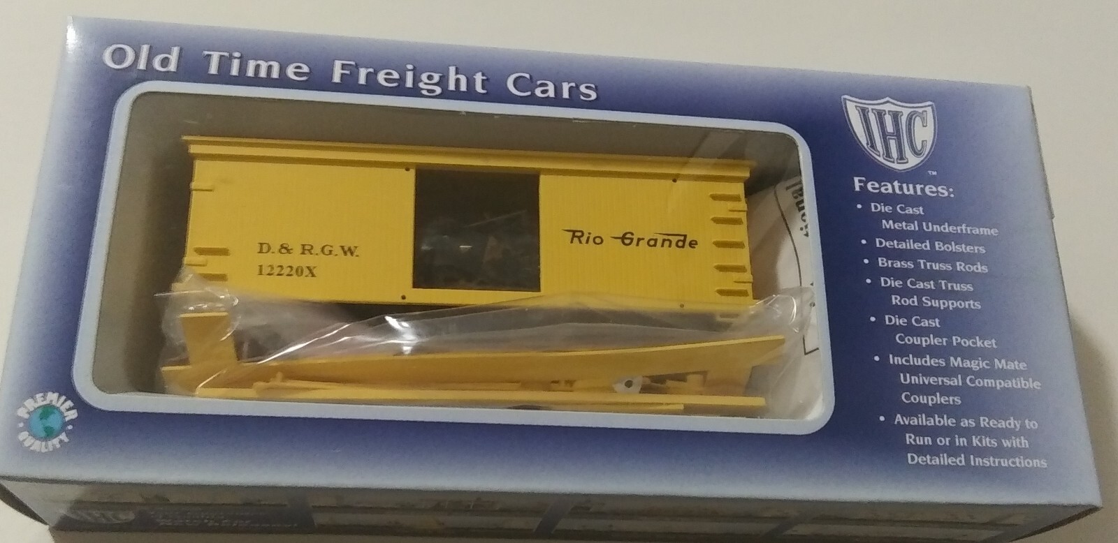 IHC HO SCALE OLD TIME FREIGHT CAR 30' BOX CAR RIO GRANDE MODEL TRAIN eBay