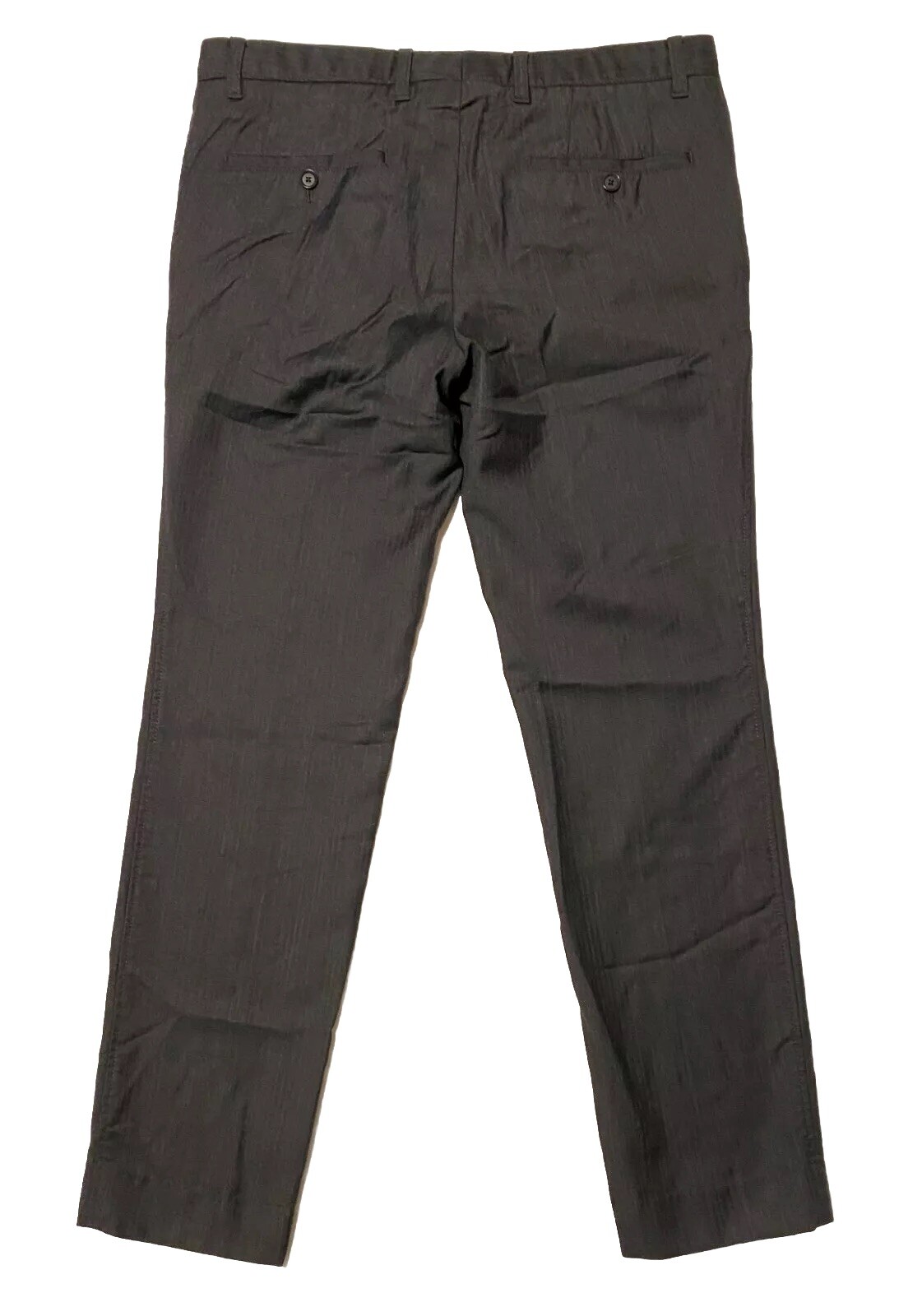 Hugo Boss Winng2 Charcoal Gray Men's Dress Pants Virgin Wool Size 34x30.5 EUC thumbnail 3