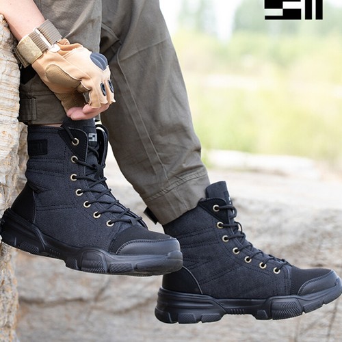 Zapatos de seguridad para hombre punta de acero indestructibles zapatillas de trabajo impermeables botas senderismo - Imagen 8 de 20