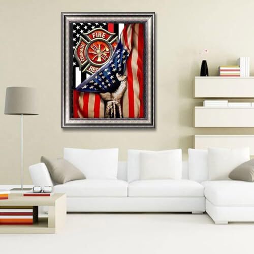 DIY 5D Diamond Painting by Number Kits for Adults and Kids American Flag - Picture 2 of 6