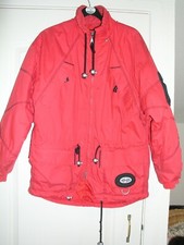 Ladies Ski Jacket By Cmp, Size 36 Inch, Red, Style Vikki, No Hood, 5 Zip Pockets
