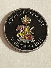 2011 Open Championship 1" Coin Style Golf Marker - Royal St George's Golf Club