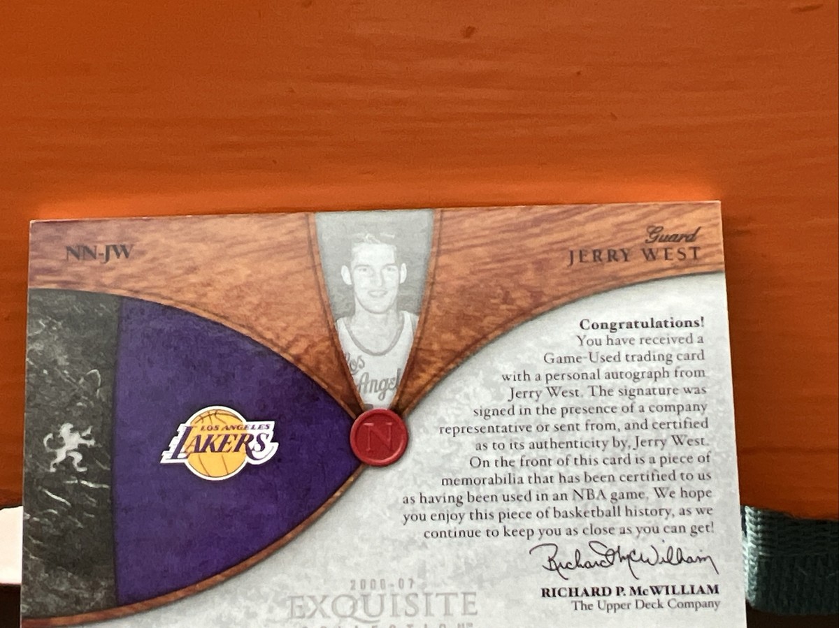 その他 Jerry West Auto upper deck 2006-07 Upper Deck Exquisite Collection Jerry West Auto