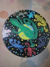 Handpainted 12"vinyl Record