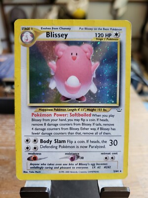 Blissey 2/64 Vintage Holo Pokemon Card- Neo Revelation | eBay
