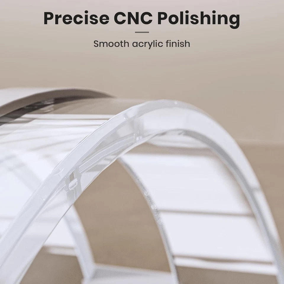 Soporte de base vertical de acrílico transparente para computadora portátil para escritorio MacBook Dell HP iPad Foto 4 de 4