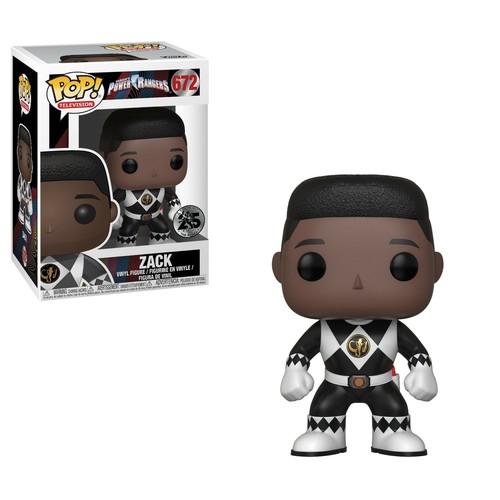 Funko POP! Black Power Ranger Zack (No Helmet) Boxed Vinyl Figure