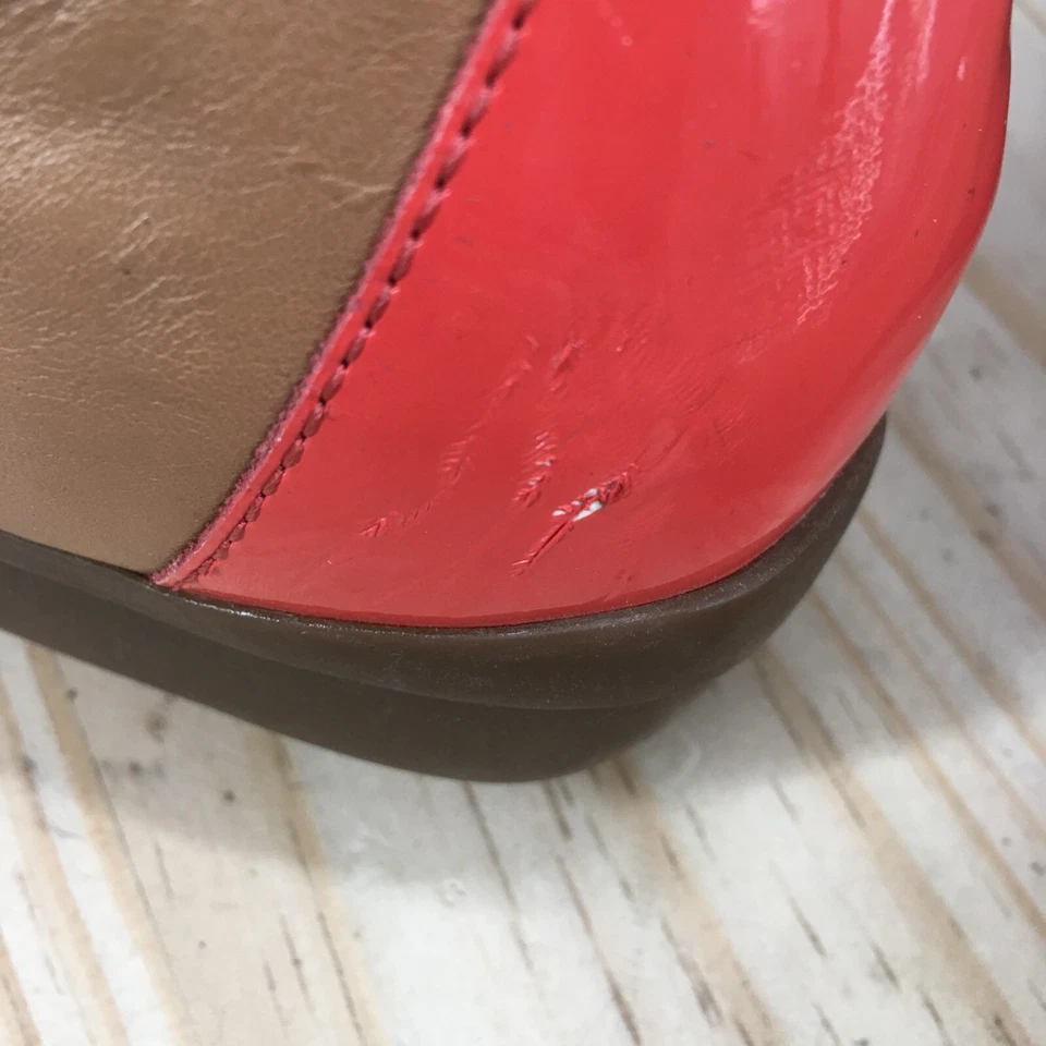 Easy Spirit туфли женщин 6 Esjerin балетки желтовато-коричневый кожаный крышка носок комфорт - Изображение 4 из 4