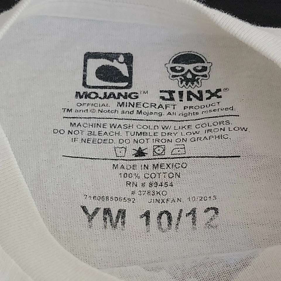 Camiseta Mojang Jinx Minecraft YM Ver Medidas Foto 3 de 4