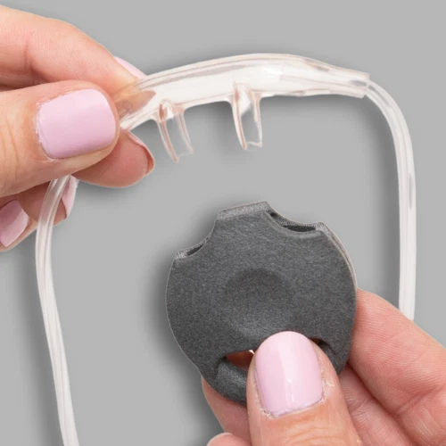 O2 Fresh Oxygen Supply Tubing Holder and Nasal Cannula Prong Cover Accessory