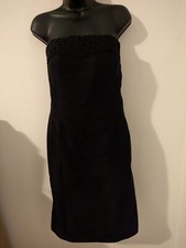 Linda Allard Ellen Tracy Black Strapless Dress Women's Size 6