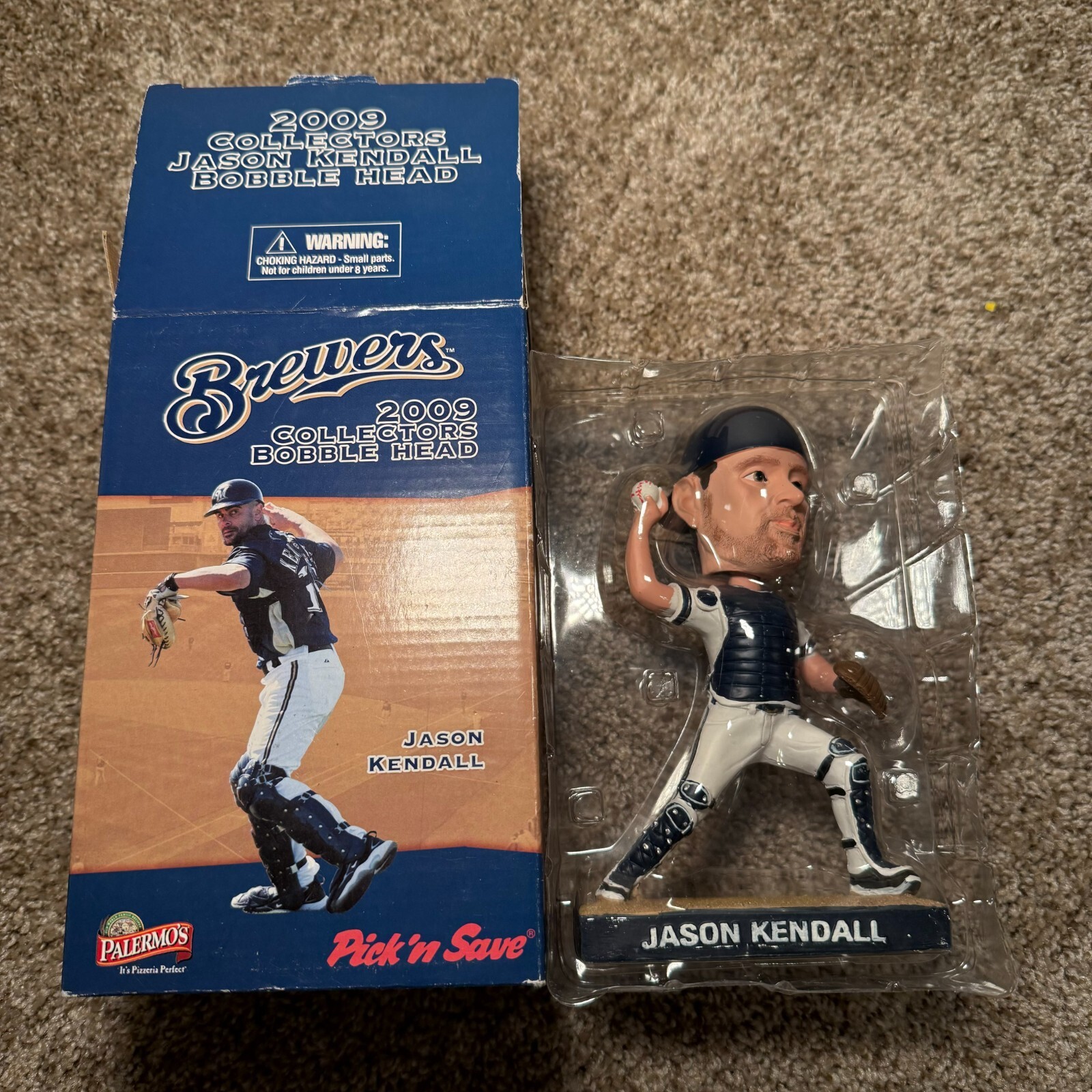 MLB Milwaukee Brewers Pick 'n Save Jason Kendall Bobblehead SGA 2009 #18