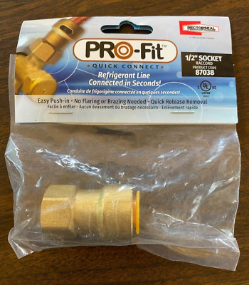 RectorSeal 87038 PRO-Fit 1/2'' Quick Connect Socket Refrigerant Line