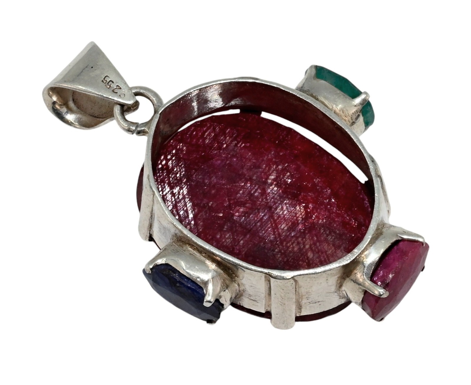 Gigantic Natural Red Ruby Solid 925 Sterling Silv… - image 5