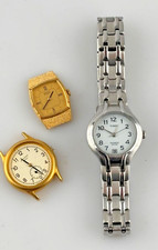 Lotto 3 Orologi Donna Quarzo Non Funzionanti Vintage Vari Marchi Per Ricambi