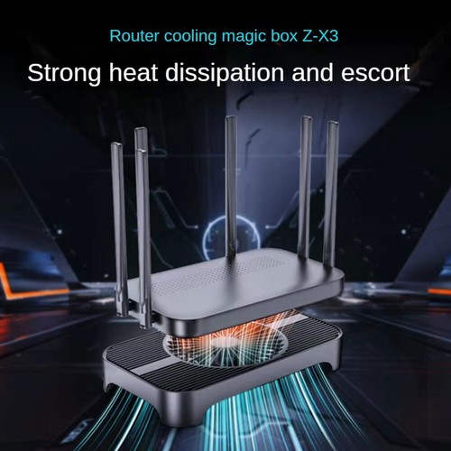 Z-X3 Router-Kühlbasis, Lüfterhalterung, Rack, USB-Stromschnittstelle, 140-M3250 - Bild 8 von 10