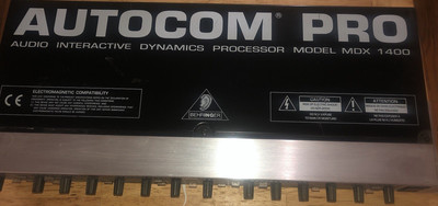 AUTOCOM PRO MDX 1400 Audio Interactive Dynamics Processor rack mount Behringer