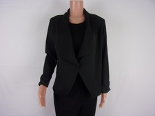 I.d.f. 1-button Long Sleeve Lightweight Jacket Size: L Black