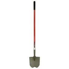 Garden Shovel 57 Inch Root Slayer Carbon Steel XL Round Blade Head 47.5" Handle
