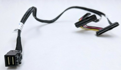 Dell 07W5N8 SFF-8643 to 2x SAS SATA Drives Cable for LSI 9300-8i ... USA Seller - Picture 3 of 3