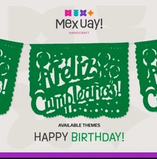 Feliz Cumpleaños Banners 3 Pack 18ft each Banner-Paper  Papel Picado