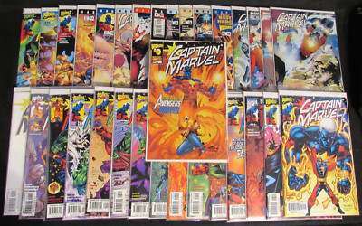 Captain Marvel Vol. 4 (1999) #0, 1-30 + #1 Variant Complete (32 Book Lot) UV485