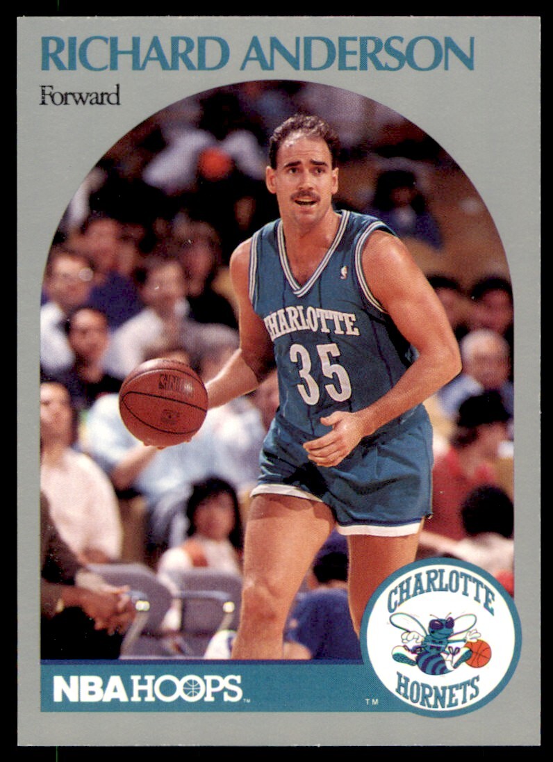 1990-91 NBA Hoops Richard Anderson . Charlotte Hornets #49 | eBay