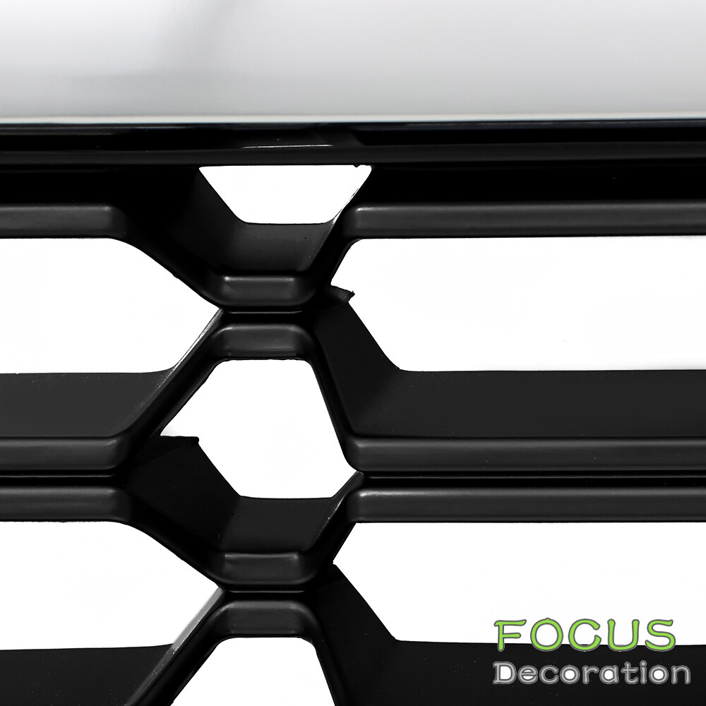 Hp-auto Front Upper Bumper Grille For 2016-2018 Chevy Silverado 1500 - Chrome Honeycomb (No Emblem)
