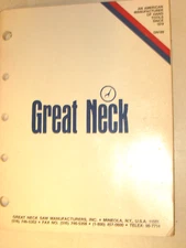 1989 Great Neck Tool  Catalog, 144 pages, # GN189