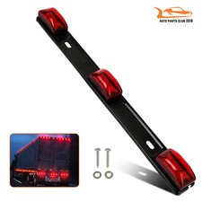 Red Led Stainless Rear Clearance Id Marker Light Bar Truck Trailer Tail Lights