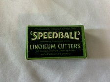 Vintage New Steel Speedball Linoleum Cutters