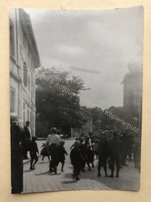 Foto Zeppelin Luftschiff Westendorf Schustraße 1910 Landkreis Augsburg