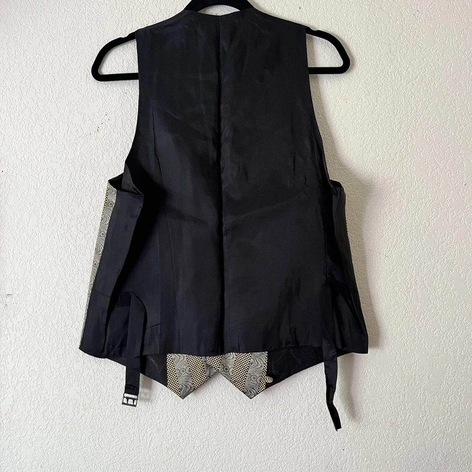 Chaleco de tres botones Robert Talbott Protocol para hombre cuello chal mediano Foto 2 de 4