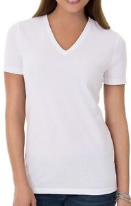 plain white v neck t shirt womens