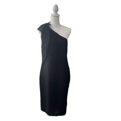 banana republic black ruffle dress BCBGMAXAZRIA Womens Criss-Cross Halter Romper - Black main image 1