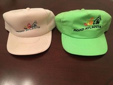 Lot Of 2 Vintage 80s 90s Corvette Racing Road Atlanta Snapback Cap Hat One Size
