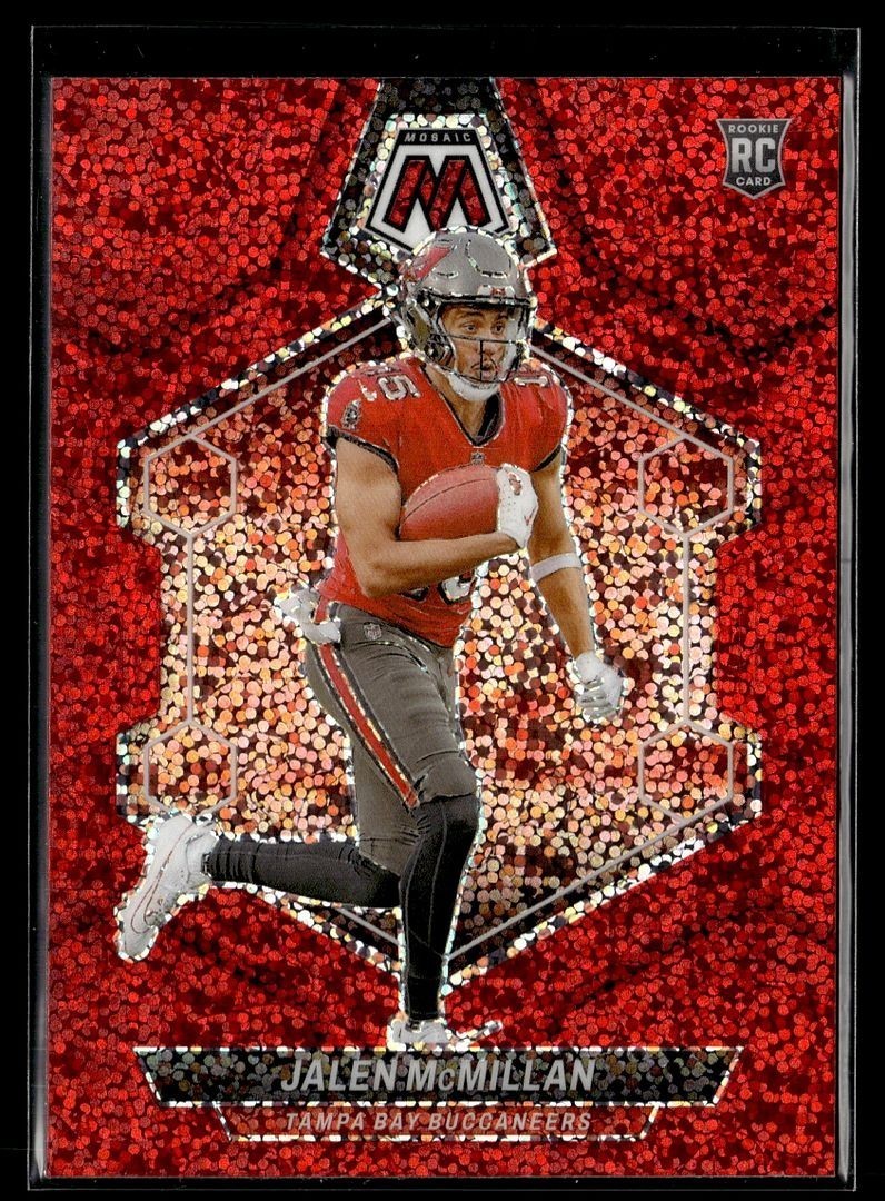 2024 MOSAIC RED SPARKLE ROOKIE 373 Jalen McMillan Tampa Bay Buccaneers