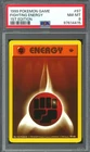 Pokemon Base Set 1st Edition Shadowless Fighting Energy 97/102 PSA 8