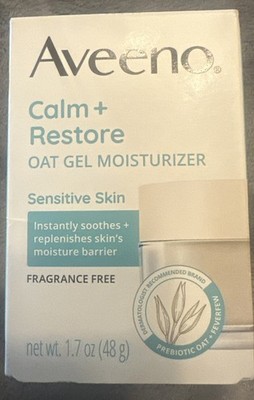 Aveeno Calm and Restore for Sensitive Skin, Oat Gel Moisturizer - 1.7oz