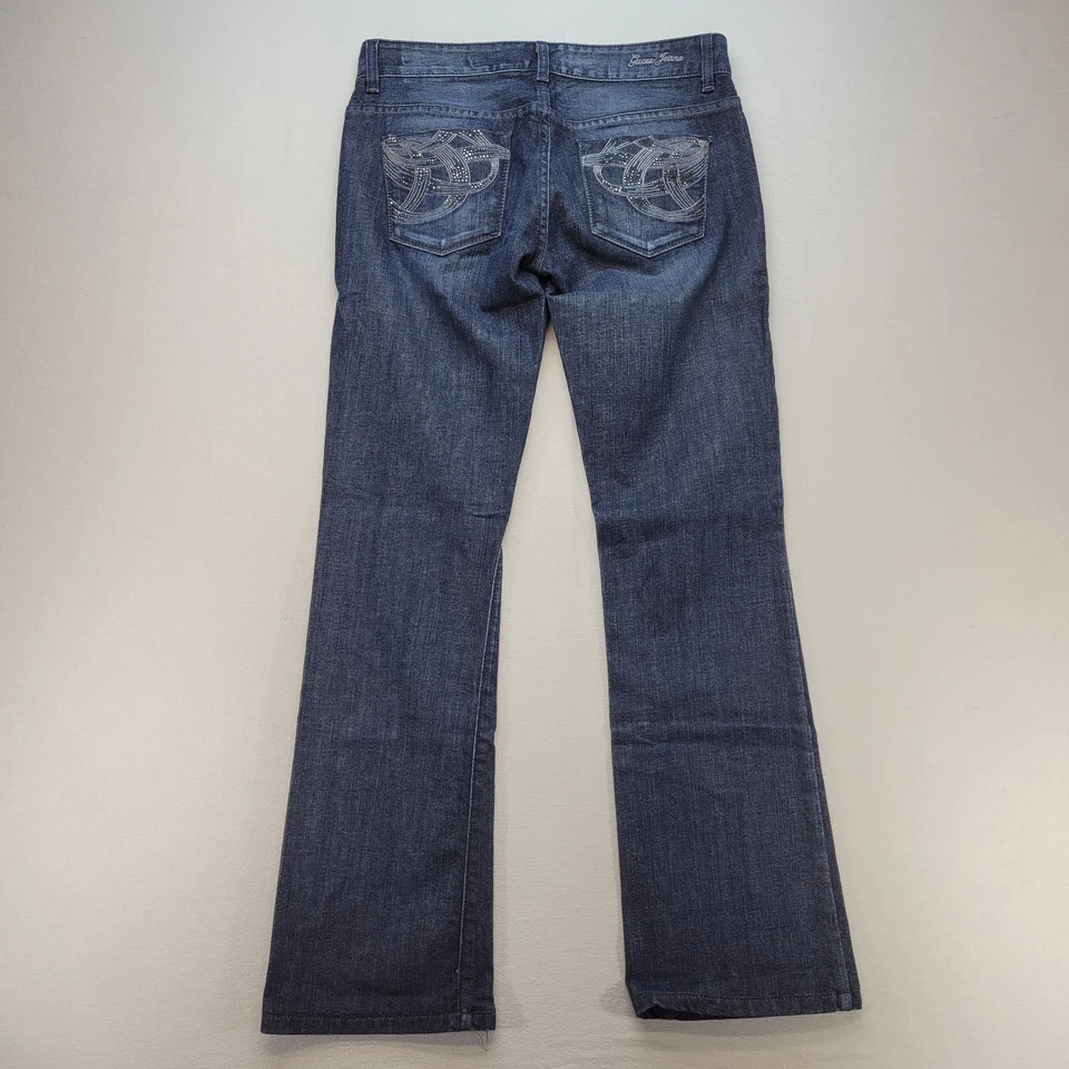 Guess Jeans Womens 29 Daredevil Bootcut Low Rise Dark Wash Stretch Y2K Denim - Image 3 of 4