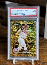 Jim Thome Gold Diamond /50 2024 Gilded Collection Refractor PSA 9 POP 2