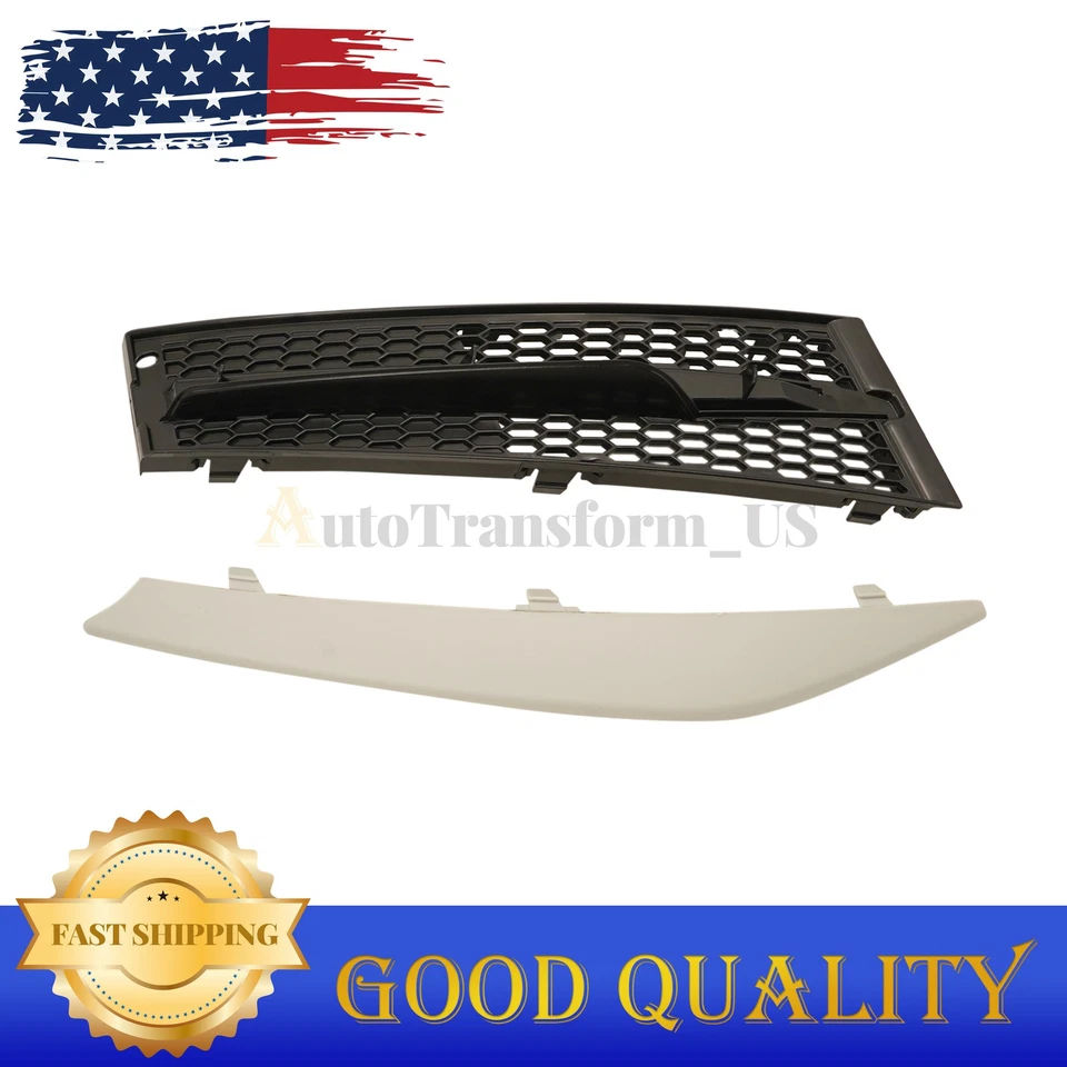 Passenger Side Front Bumper Grille And Trim Fits 2011-2013 BMW 335i 328i E92 E93 Foto 4 de 4