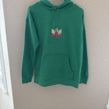 Adidas trefoil adicolor 3D green hoodie size XS