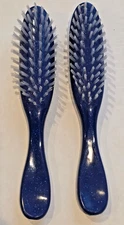 2 New AVON FLAIR 8" HAIR BRUSH New in Bag, Glitter Navy Blue, Cepillos