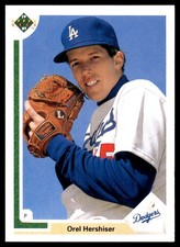 Orel Hershiser 1991 Upper Deck #524 Dodgers MLB READ FREE SHIPPING AutographDen