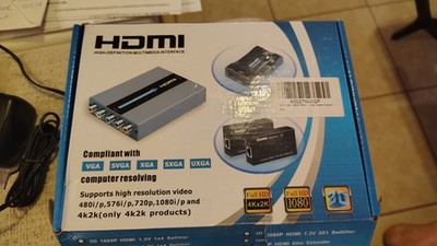 EASYCEL Component to HDMI Scaler 1080P 5 RCA Converter w/ HDMI