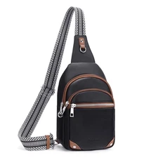 Anti Theft Crossbody Bags for Women Travel Chest Sling Bag Leather RFID Purse...